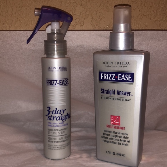 HTF John Frieda Frizz-Ease Straight Answer Straightening & 3 Day Straight Spray - Picture 8 of 9